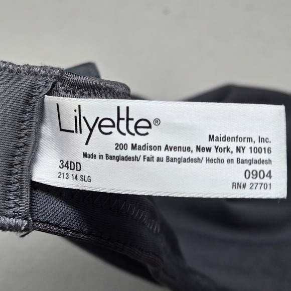 Lilyette Women Bra 34DD Gray Minimizer Underwired Strap Adjustable - Picture 6 of 9